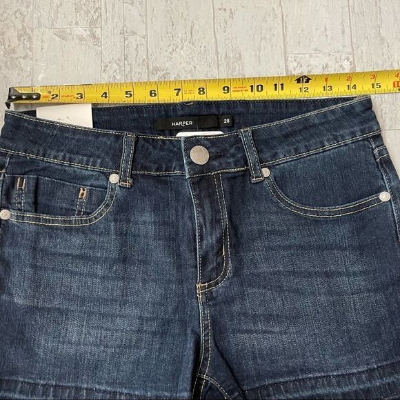 Harper by Francesca’s Mid Rise Release Hem Shorts Stretch Size 28 - Picture 5 of 9